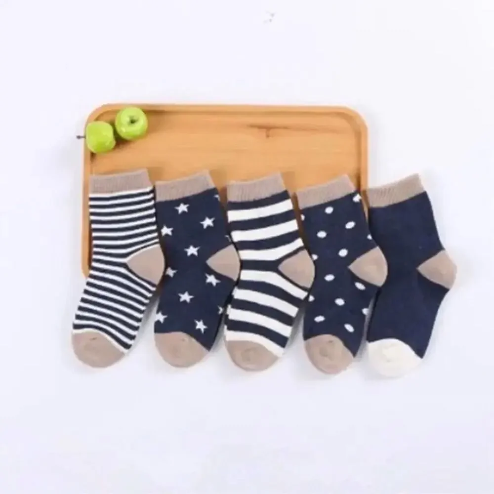 New 5 pair kids toddler socks age 1-3 years